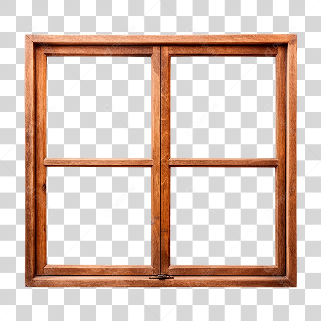 Janela de Madeira PNG Transparente