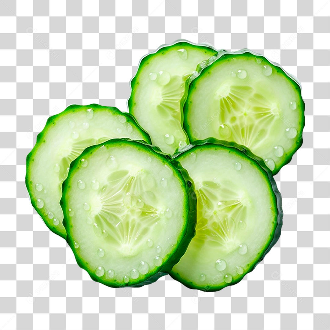 Rodelas de Pepino PNG Transparente