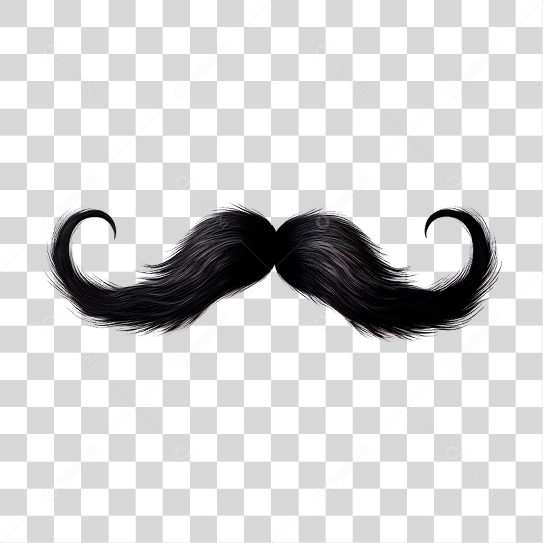 Bigode Dia dos Pais PNG Transparente