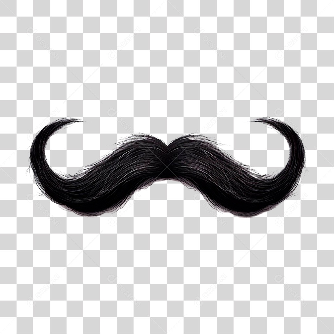 Bigode Dia dos Pais PNG Transparente