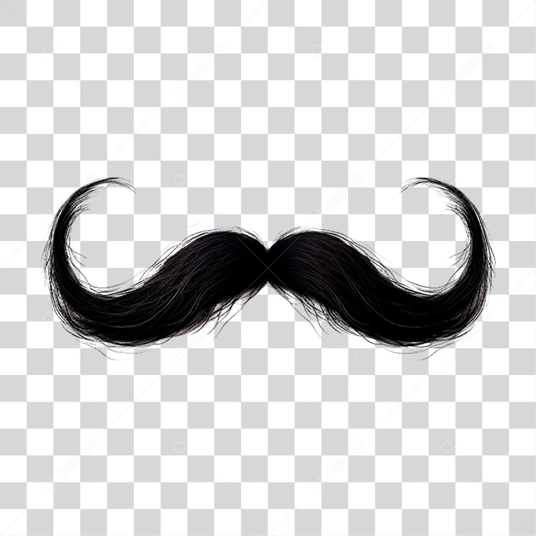 Bigode Dia dos Pais PNG Transparente