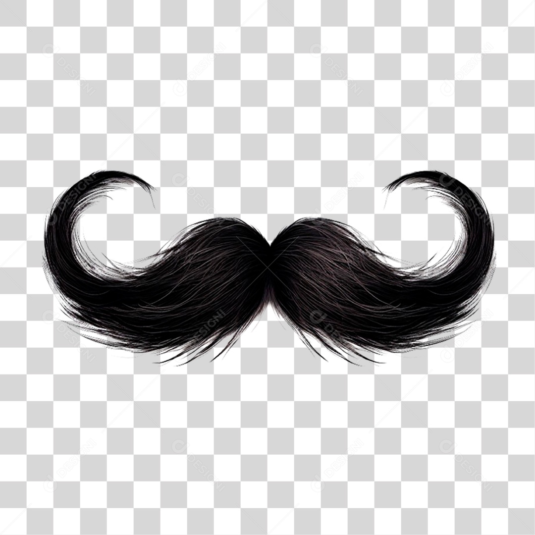 Bigode Dia dos Pais PNG Transparente