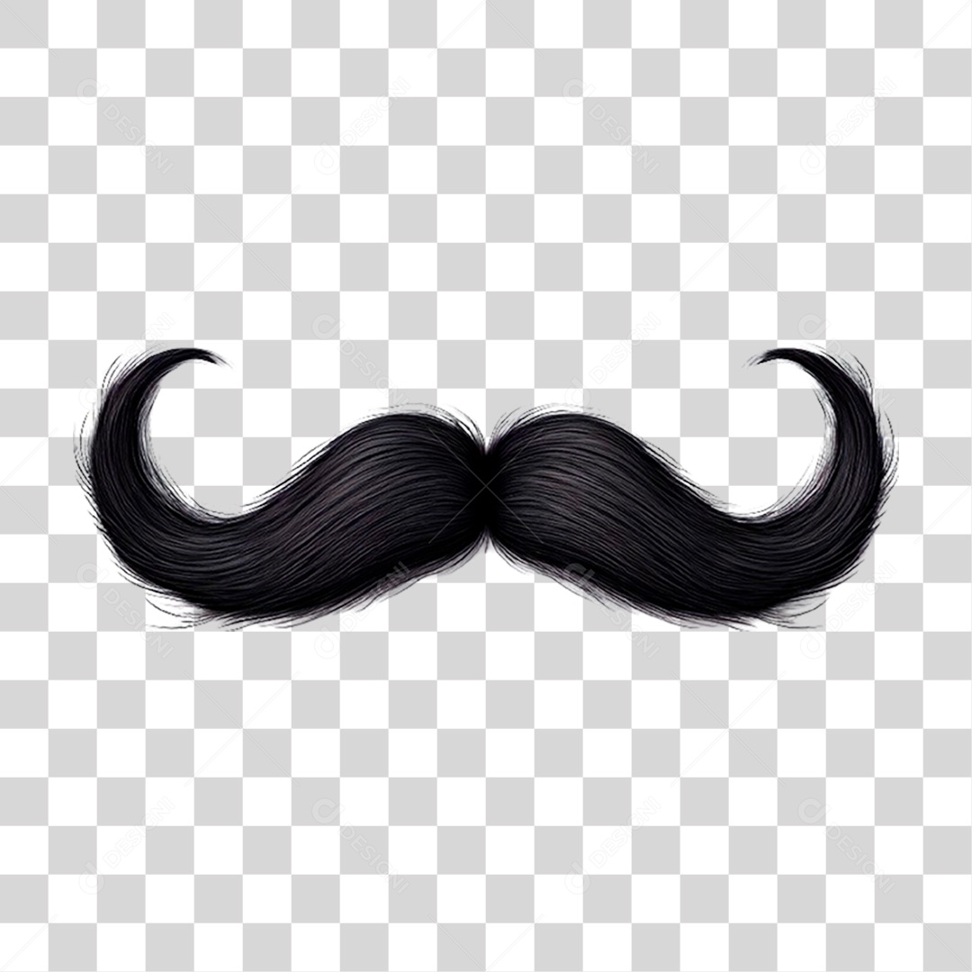 Bigode Dia dos Pais PNG Transparente