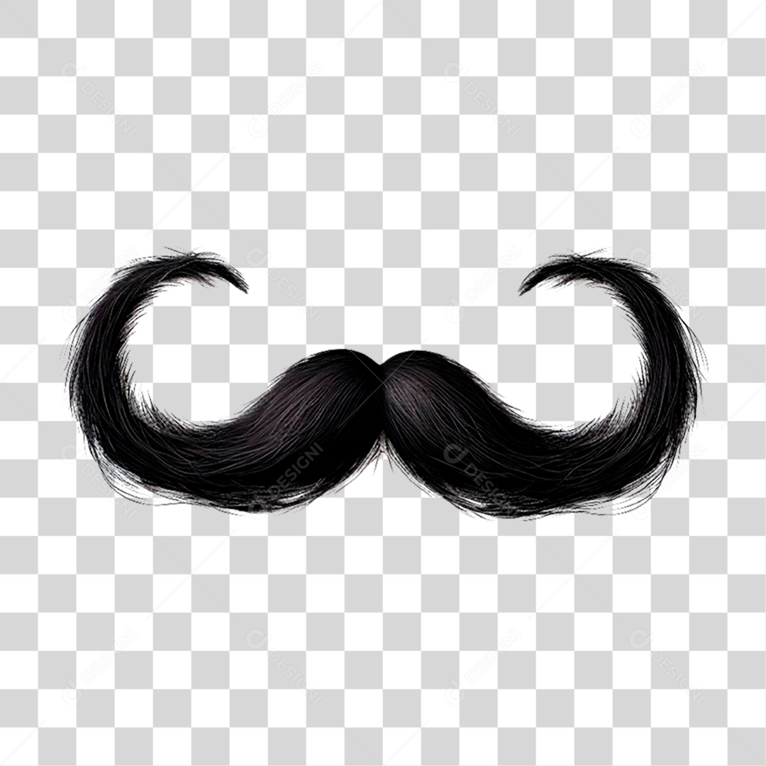 Bigode Dia dos Pais PNG Transparente