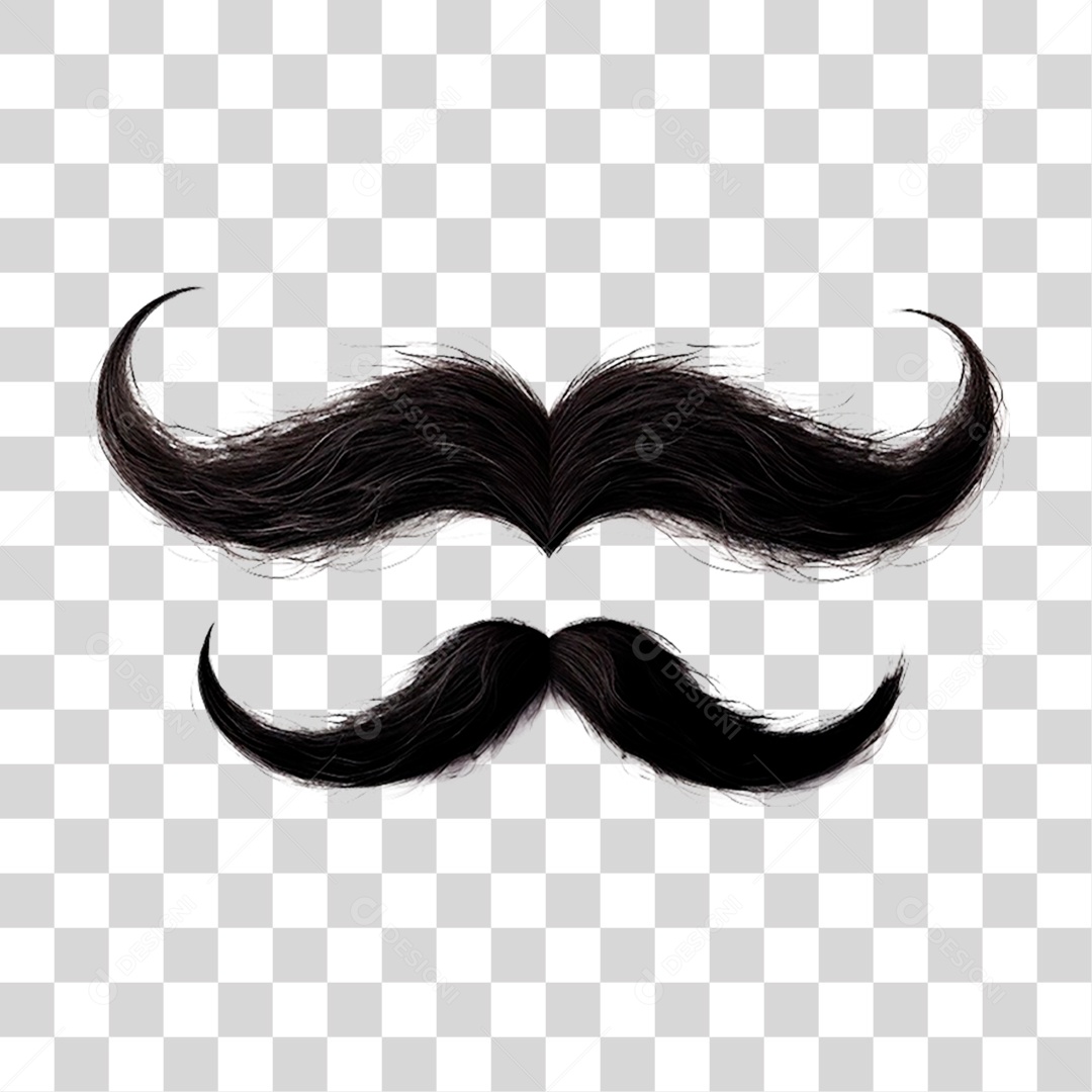 Bigode Dia dos Pais PNG Transparente