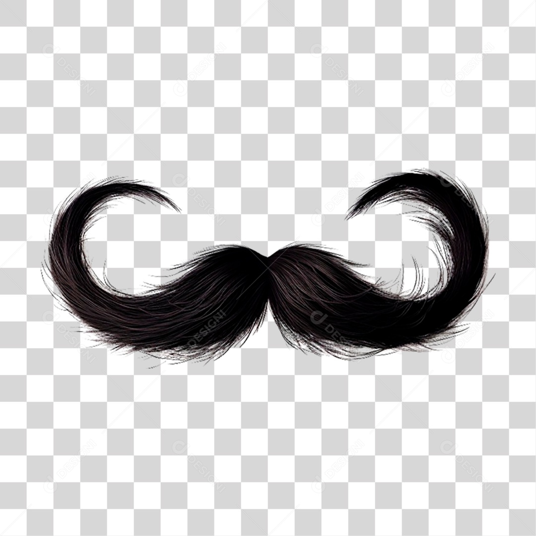 Bigode Dia dos Pais PNG Transparente