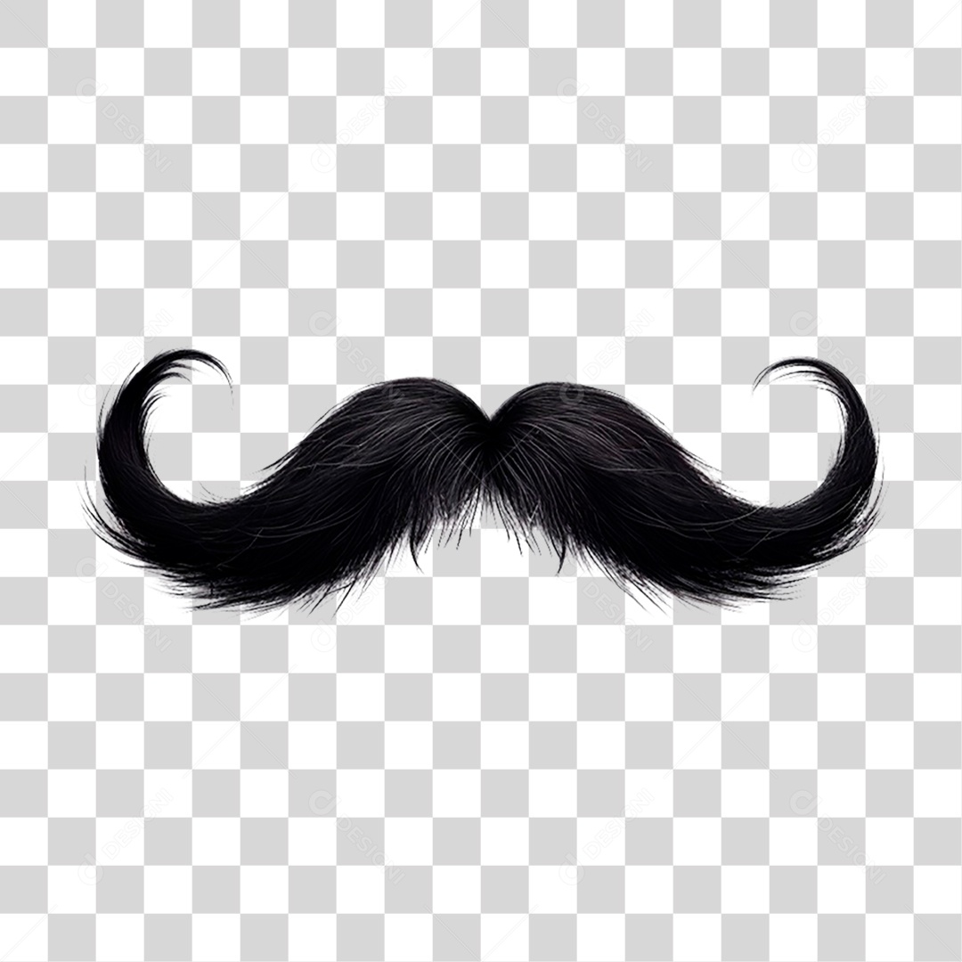 Bigode Dia dos Pais PNG Transparente