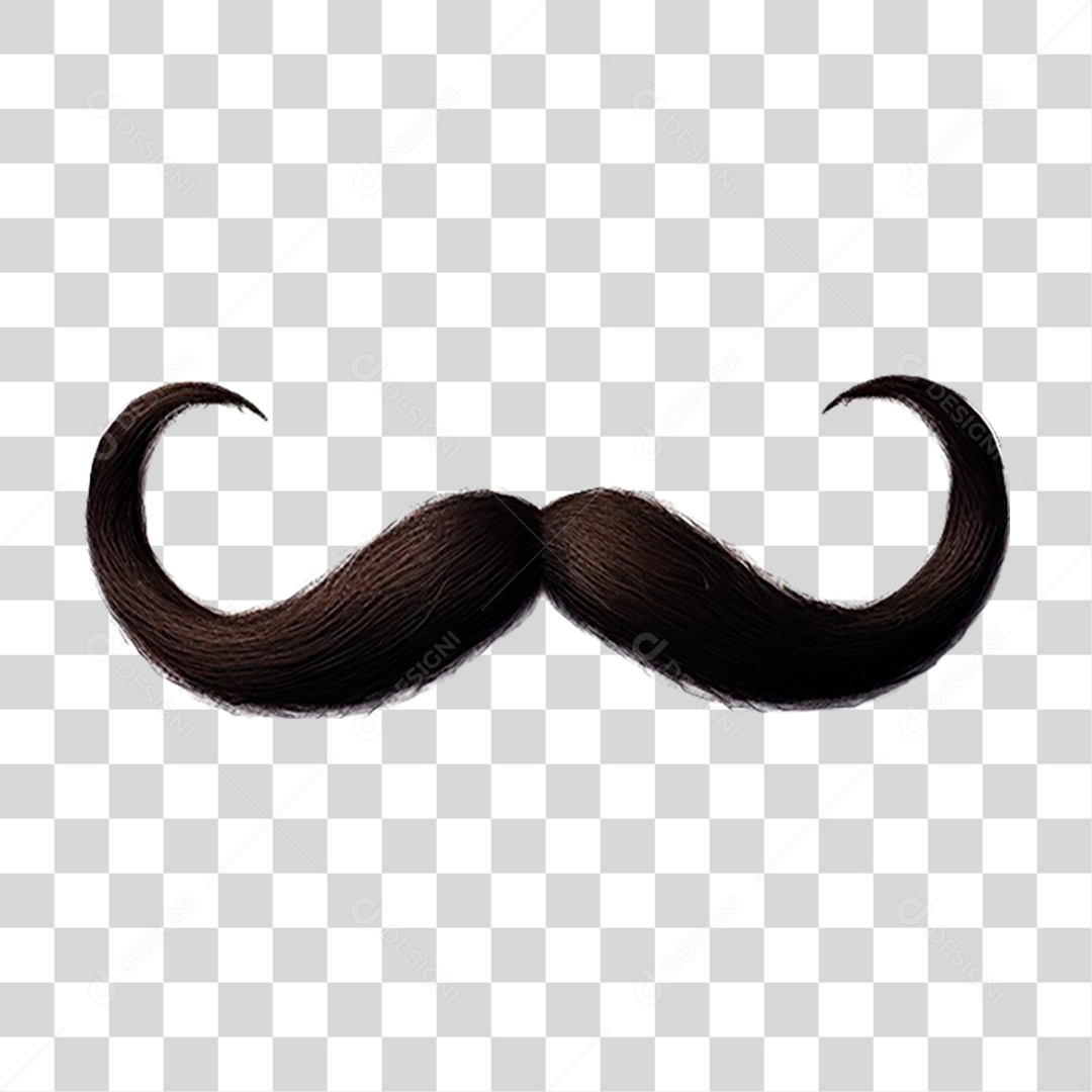 Bigode Dia dos Pais PNG Transparente