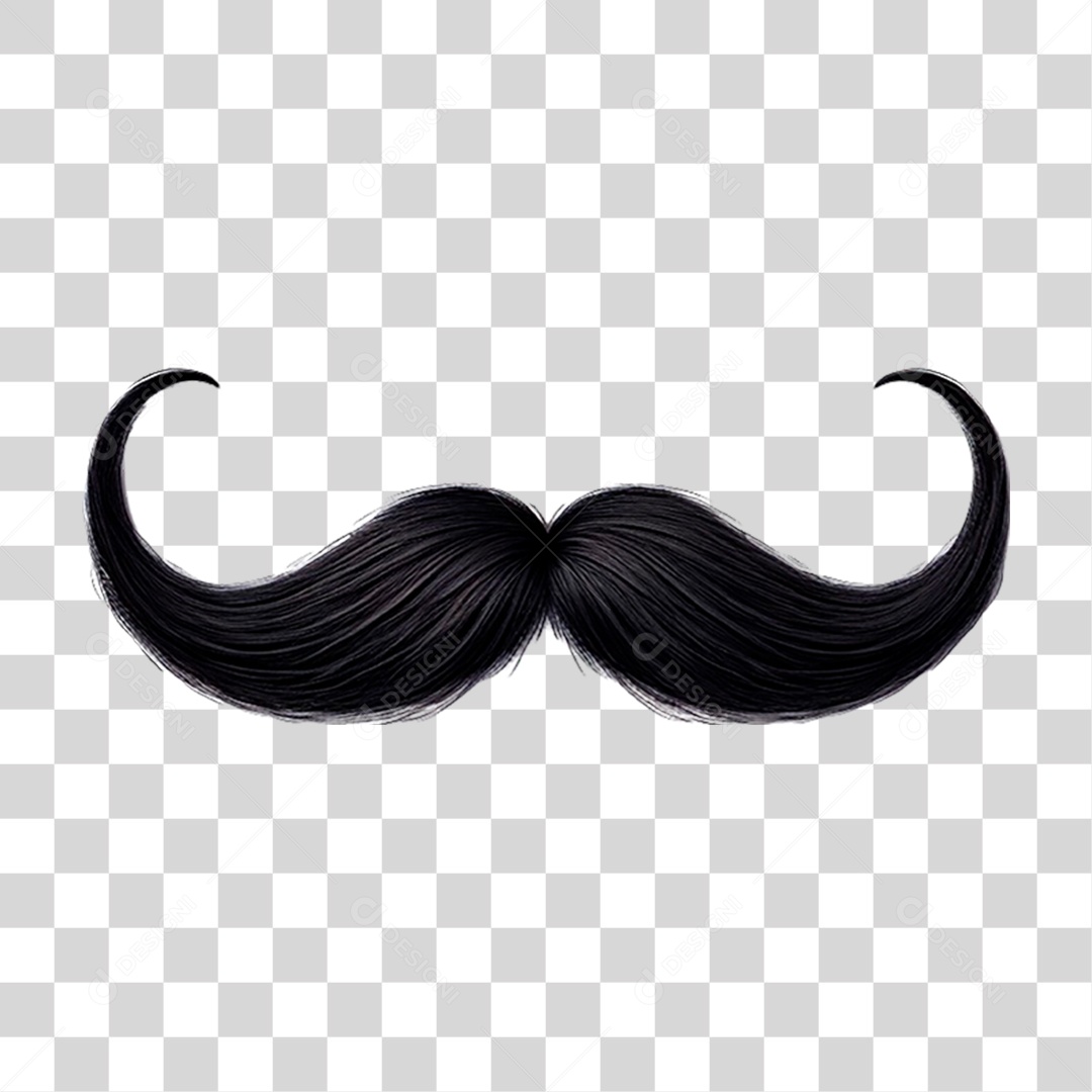 Bigode Dia dos Pais PNG Transparente