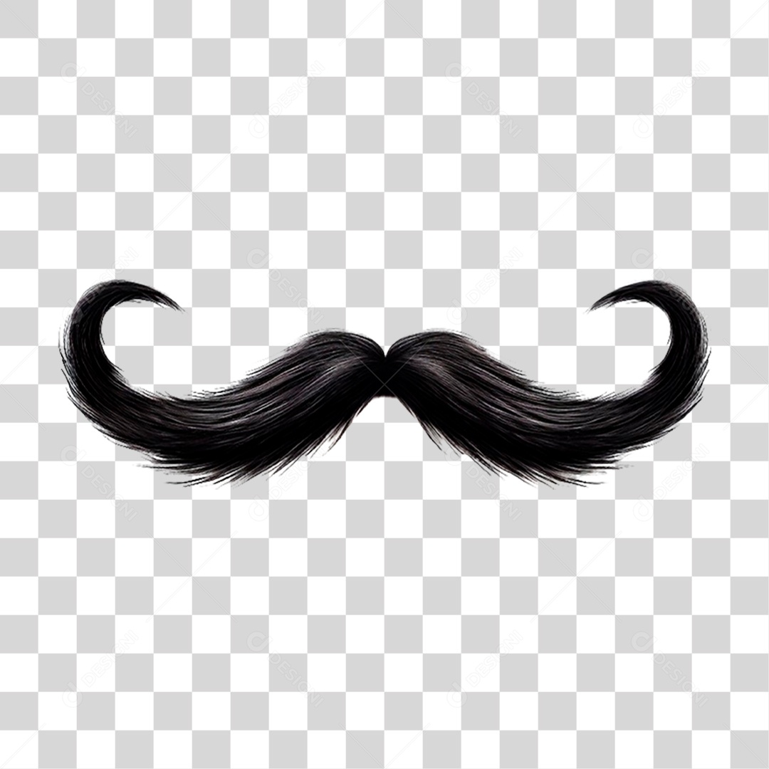 Bigode Dia dos Pais PNG Transparente