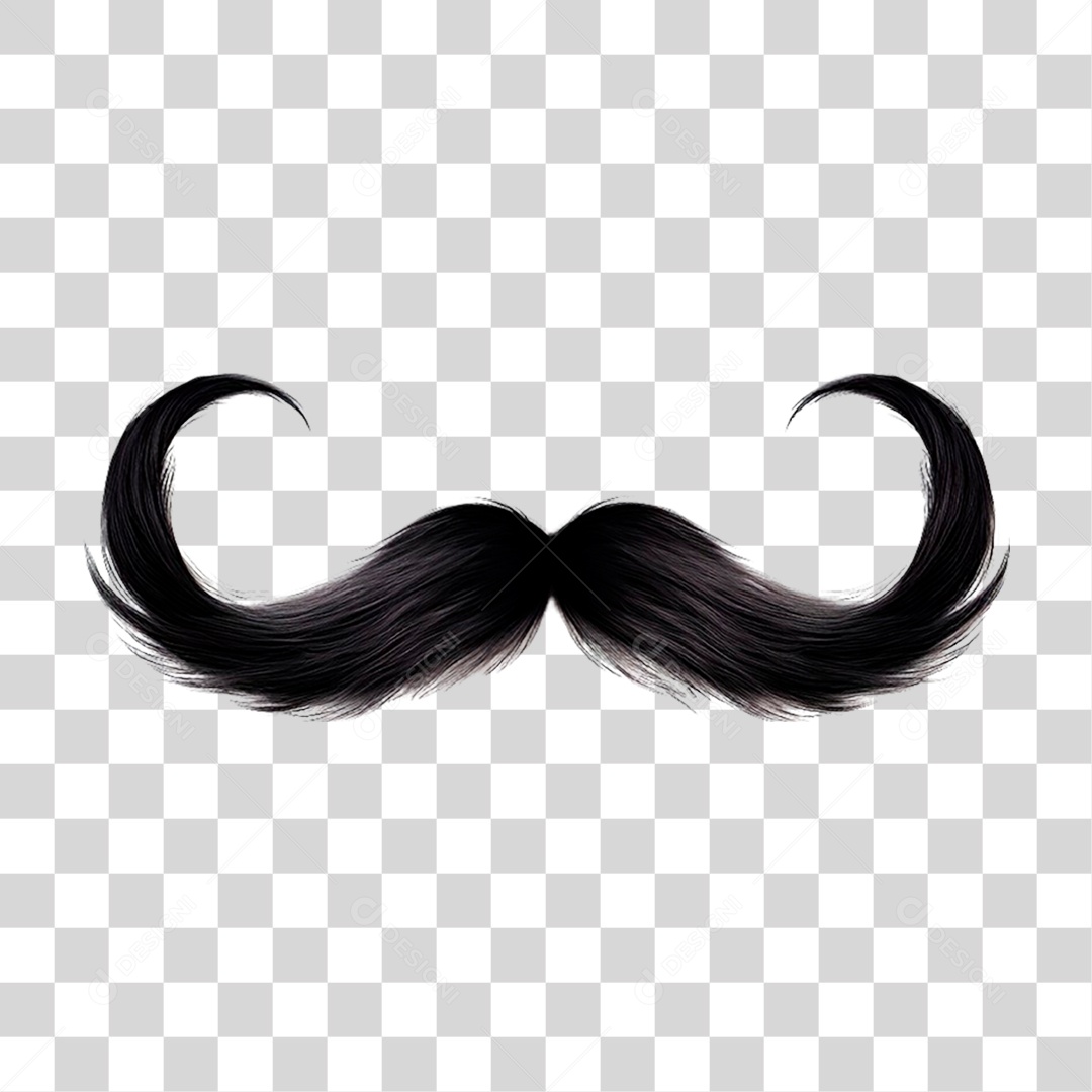 Bigode Dia dos Pais PNG Transparente