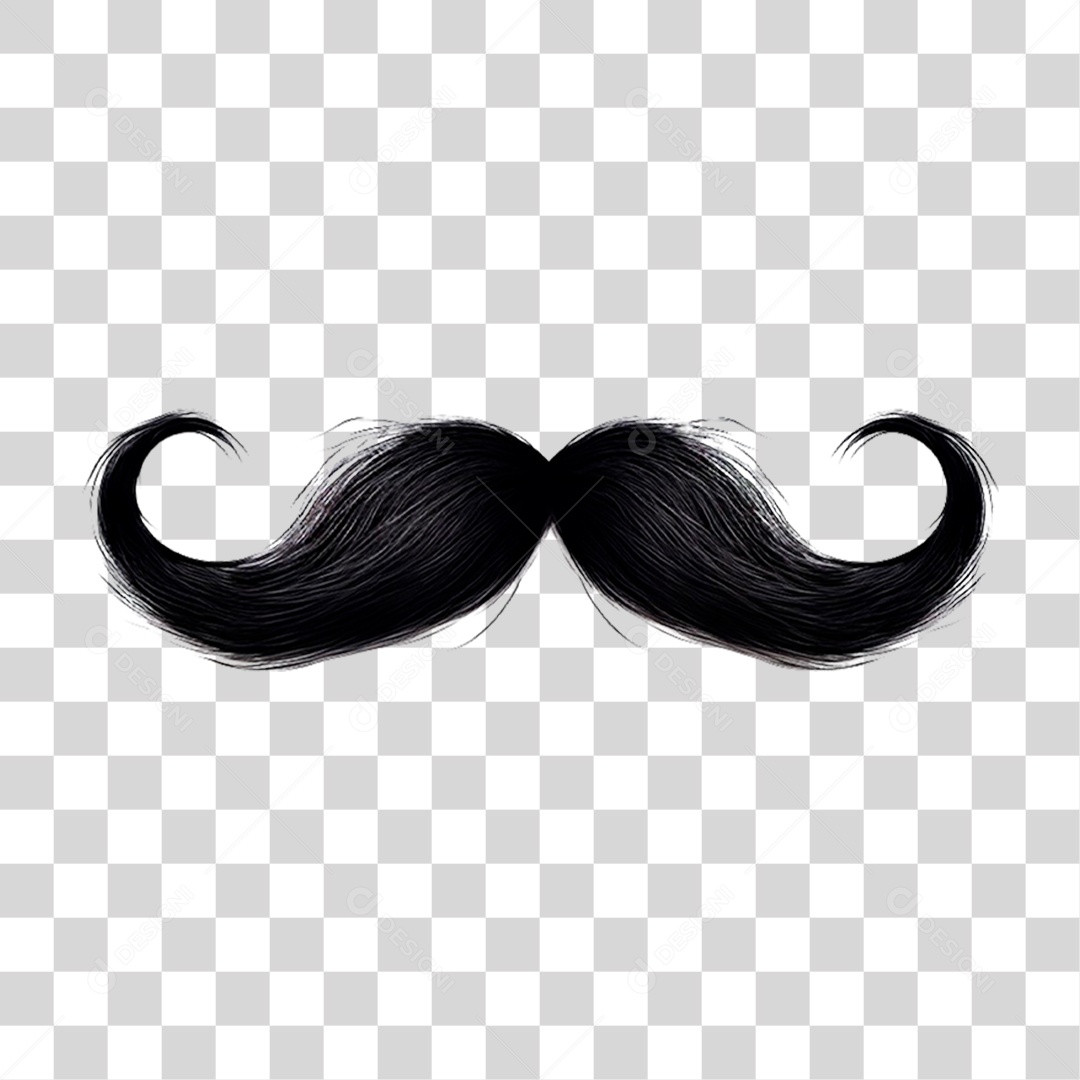 Bigode Dia dos Pais PNG Transparente