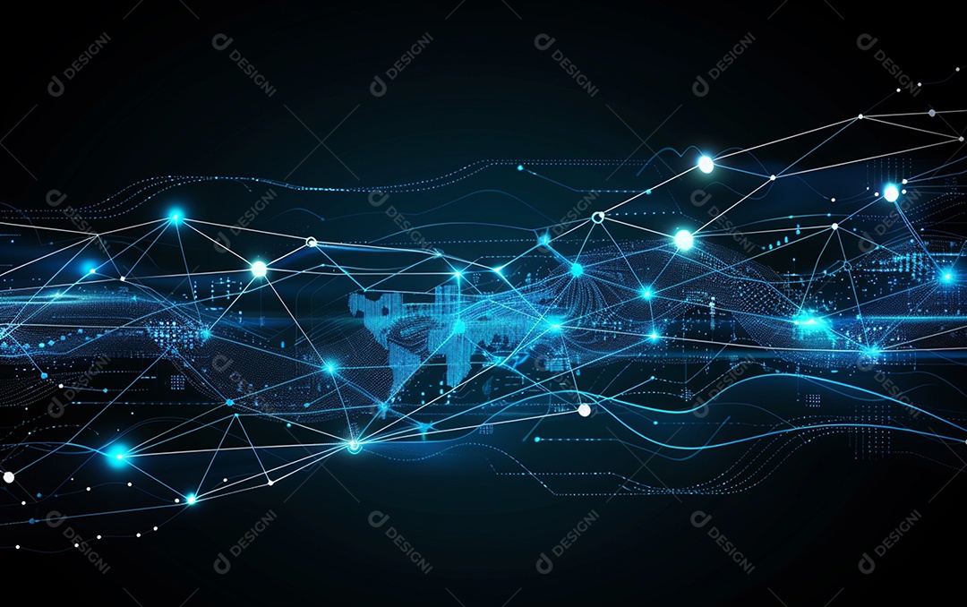 Conecte o design de fundo de tecnologia. projeto de plano de fundo