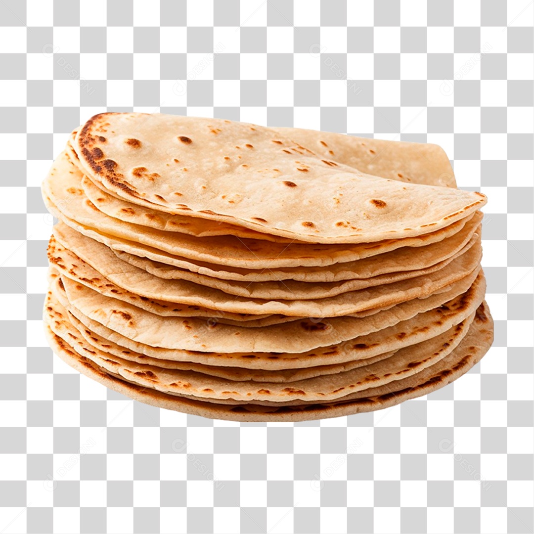 Pilha de Tortilhas PNG Transparente