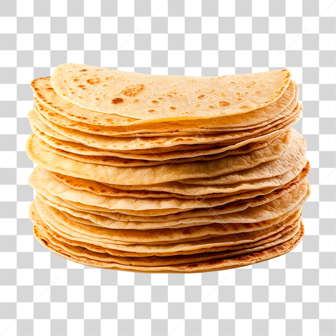 Pilha de Tortilhas PNG Transparente