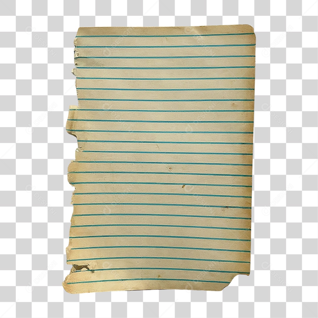 Página de Papel Rasgado PNG Transparente