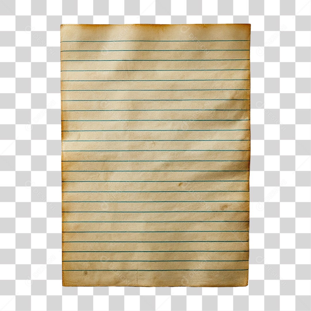 Página de Papel Rasgado PNG Transparente