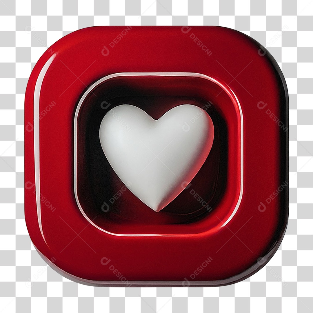 Caixa com Coração PNG Transparente