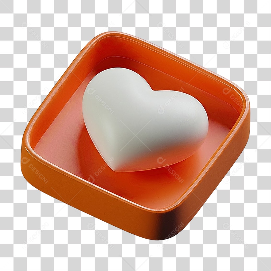 Caixa com Coração PNG Transparente