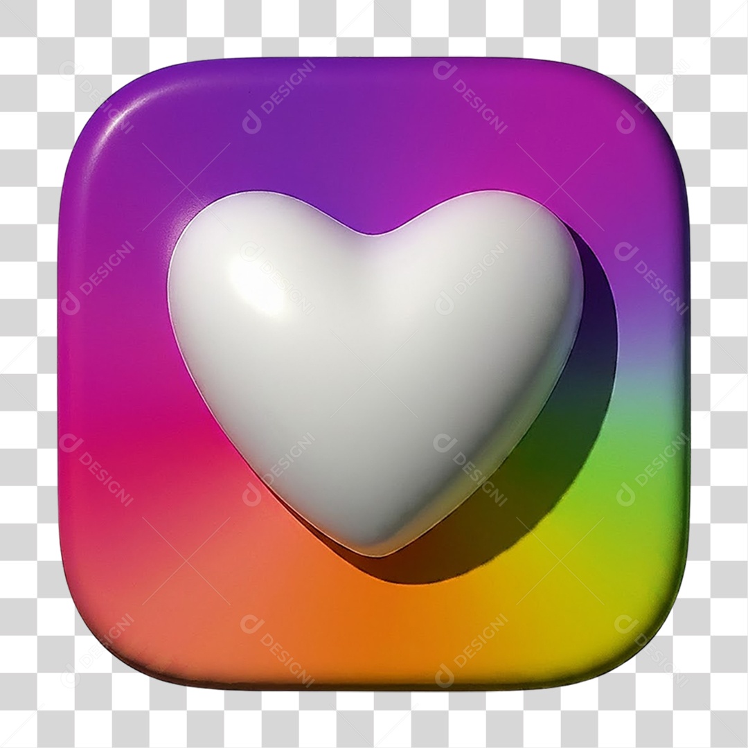 Caixa com Coração PNG Transparente