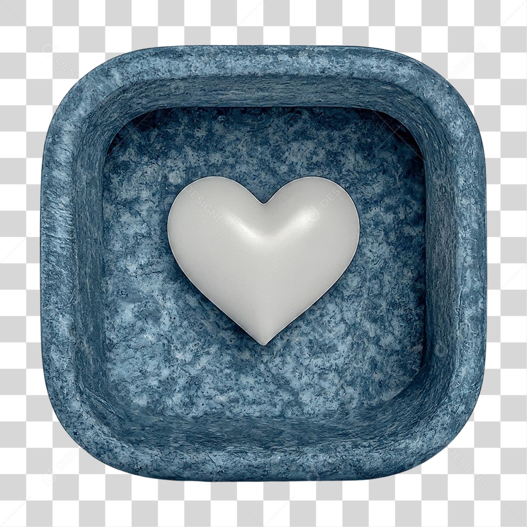 Caixa com Coração PNG Transparente