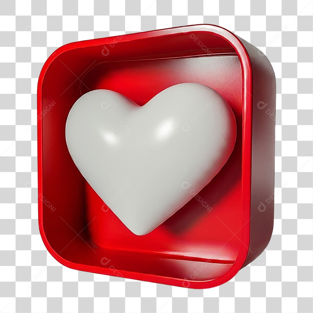 Caixa com Coração PNG Transparente