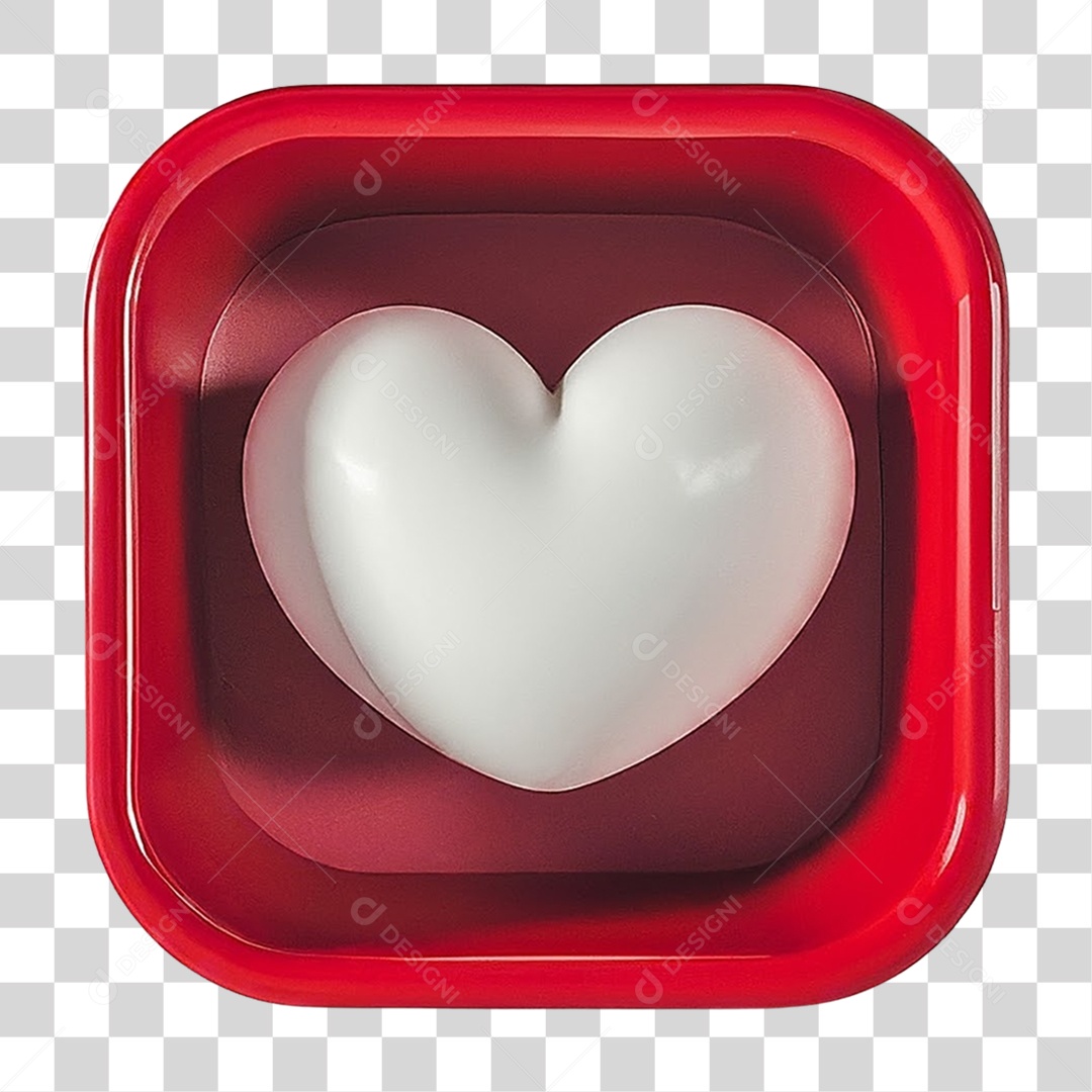 Caixa com Coração PNG Transparente