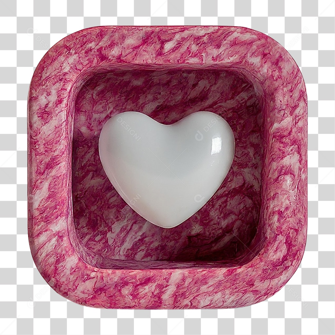 Caixa com Coração PNG Transparente