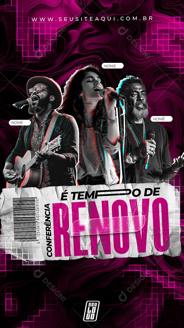 Story Gospel Igreja Social Media PSD Editável