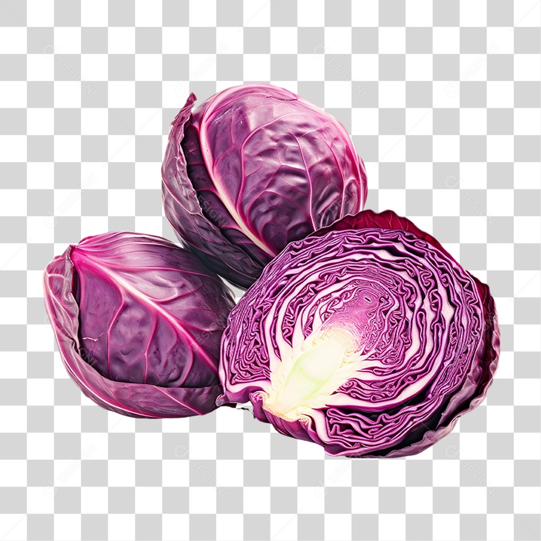 Repolho Roxo PNG Transparente