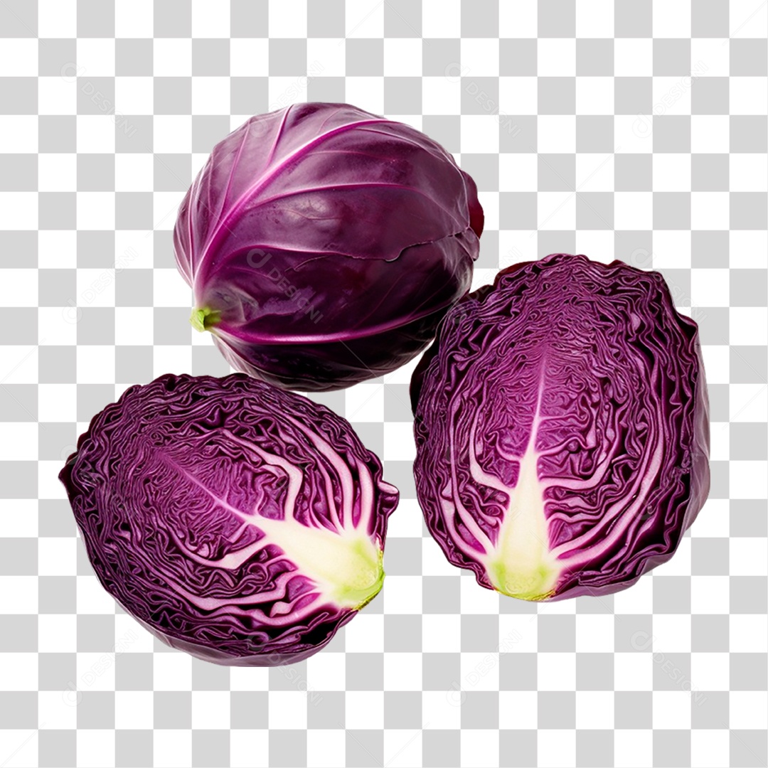 Repolho Roxo PNG Transparente