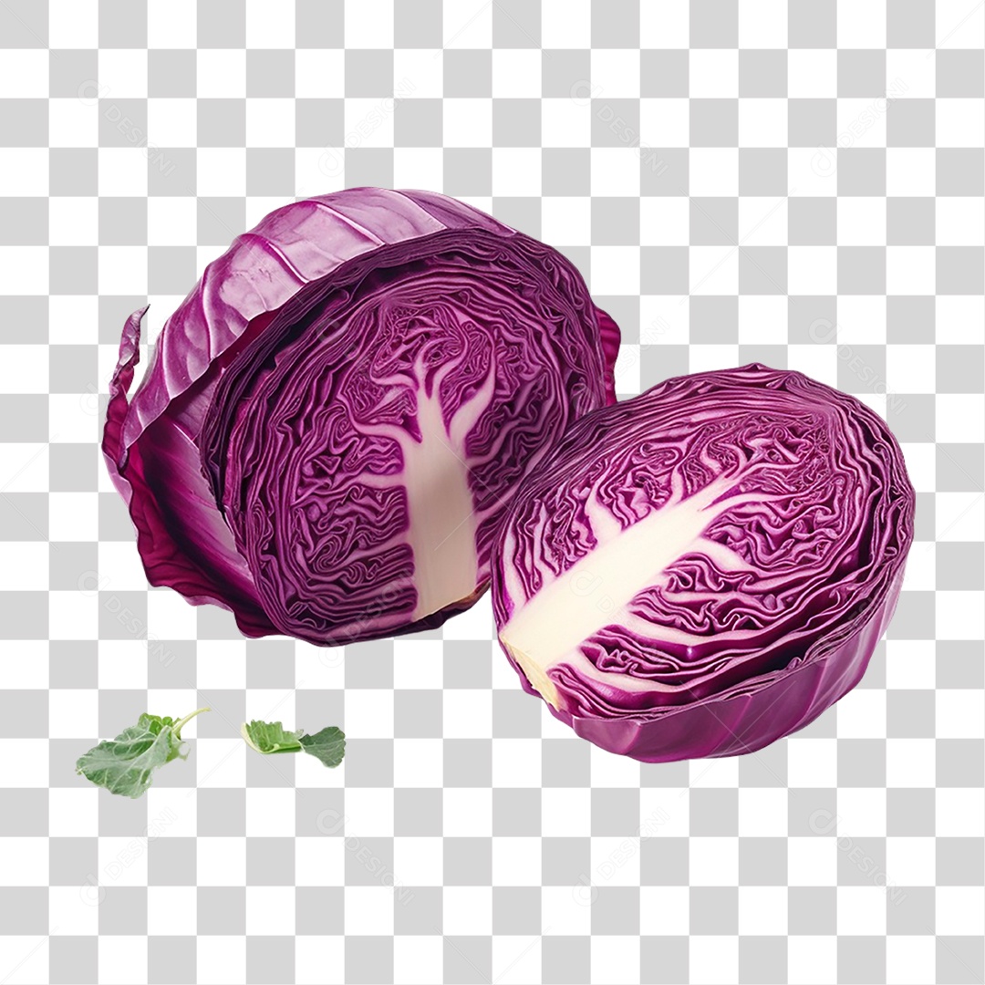 Repolho Roxo PNG Transparente