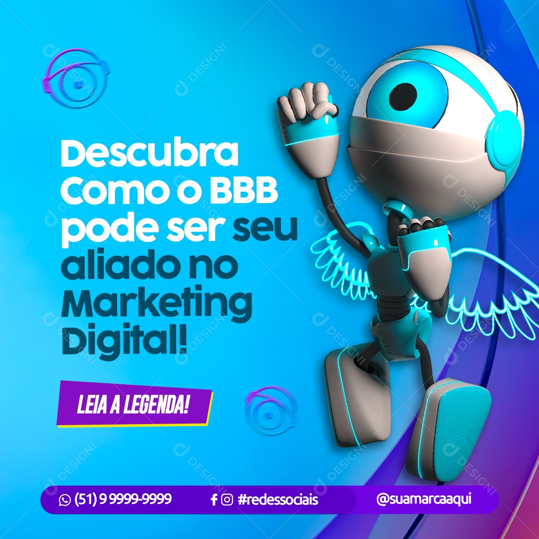 Descubra como o BBB pode ser seu Aliado no Marketing Digital Social Media PSD Editável