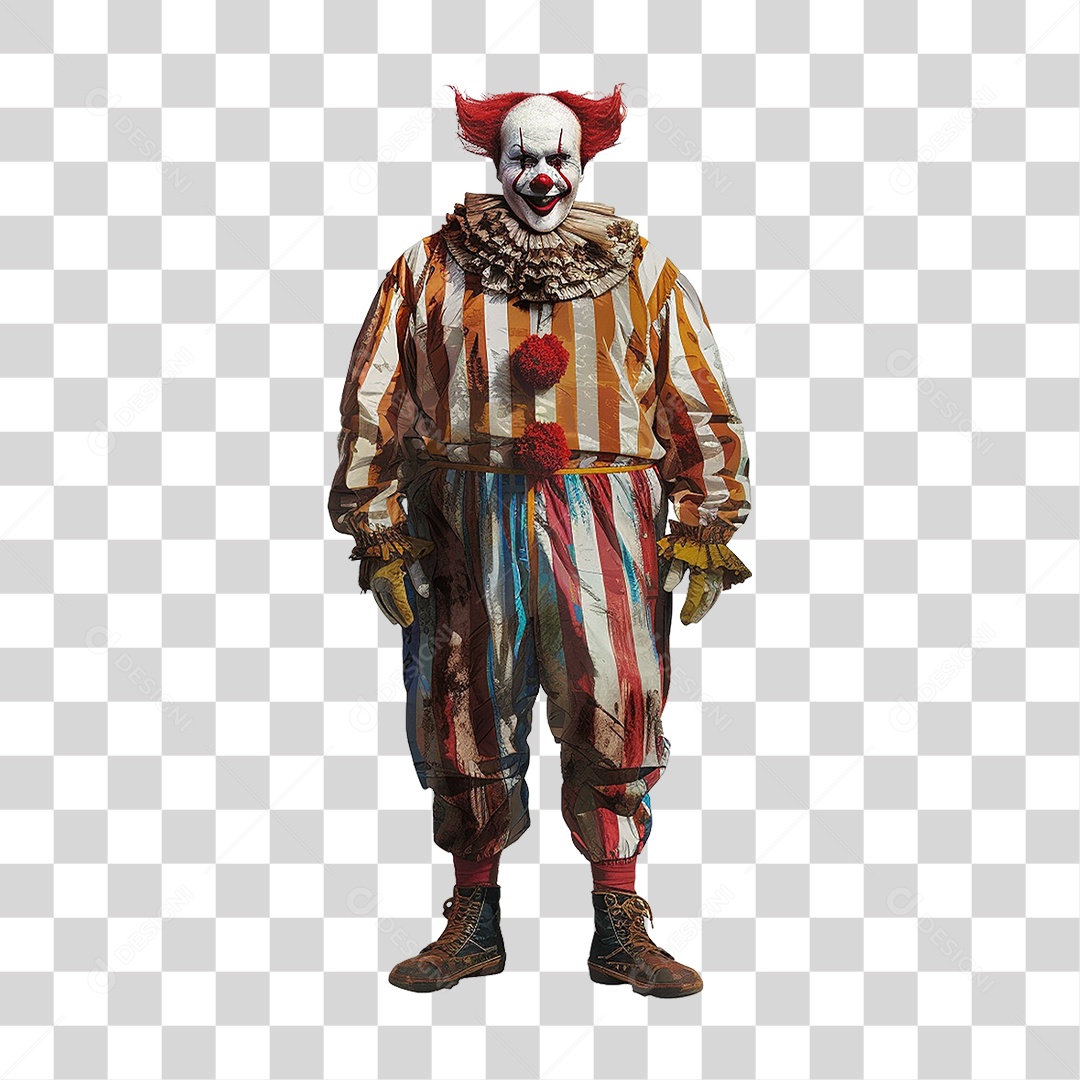 Palhaço Fantasia PNG Transparente