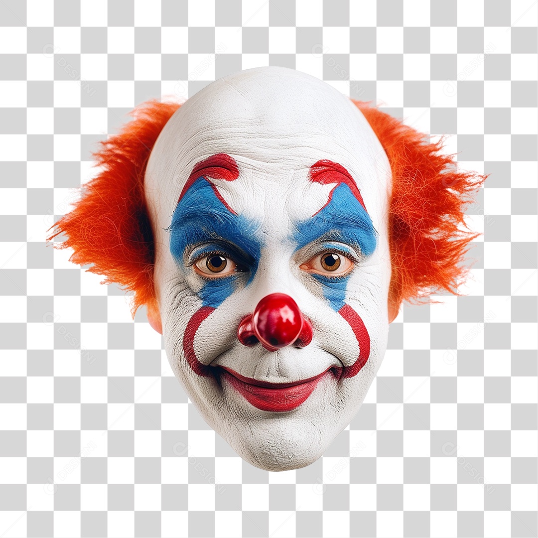 Rosto de Palhaço PNG Transparente