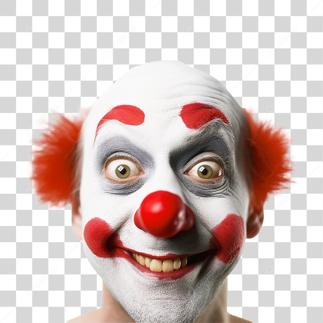 Rosto de Palhaço PNG Transparente