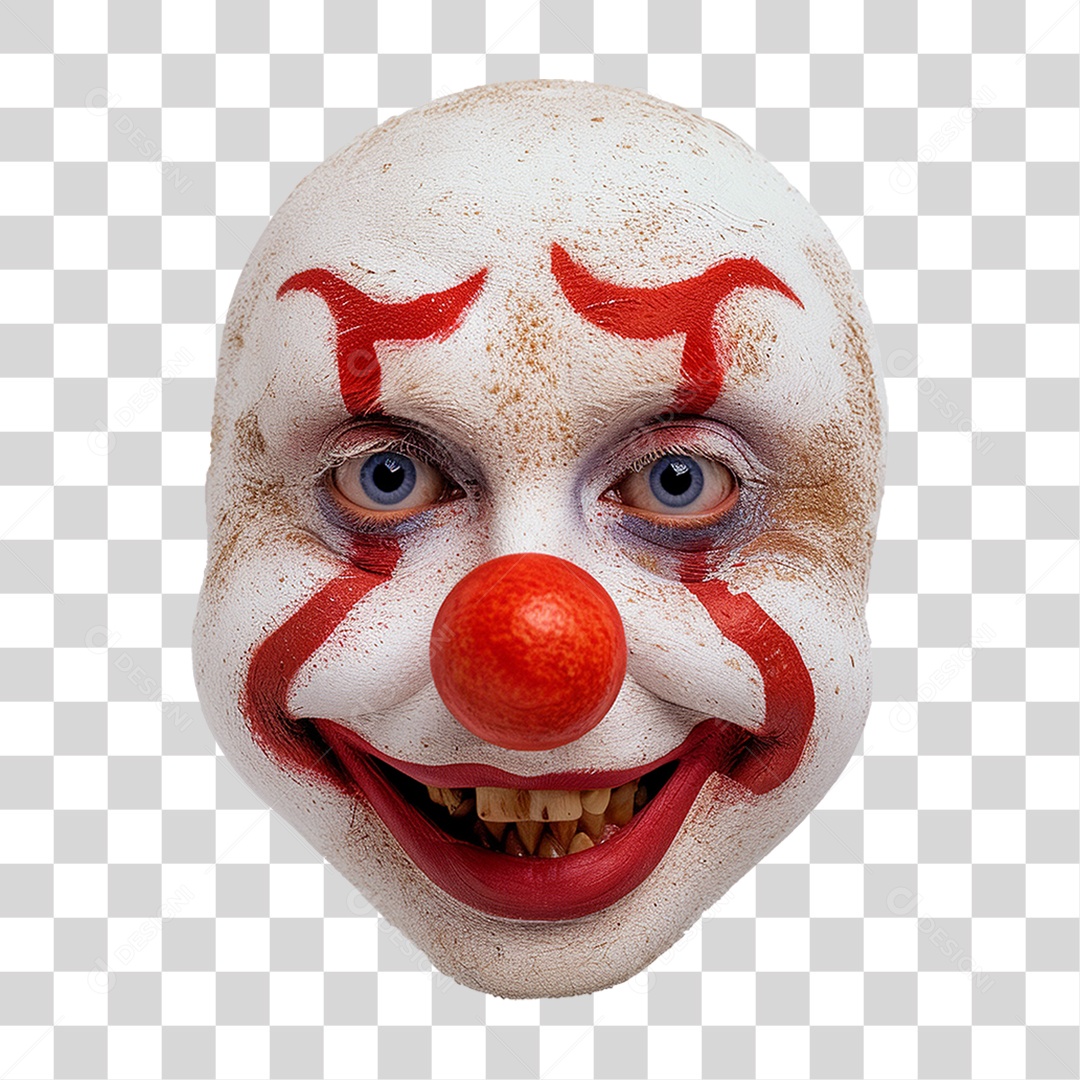 Rosto de Palhaço PNG Transparente