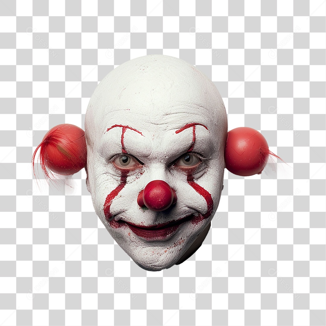 Rosto de Palhaço PNG Transparente