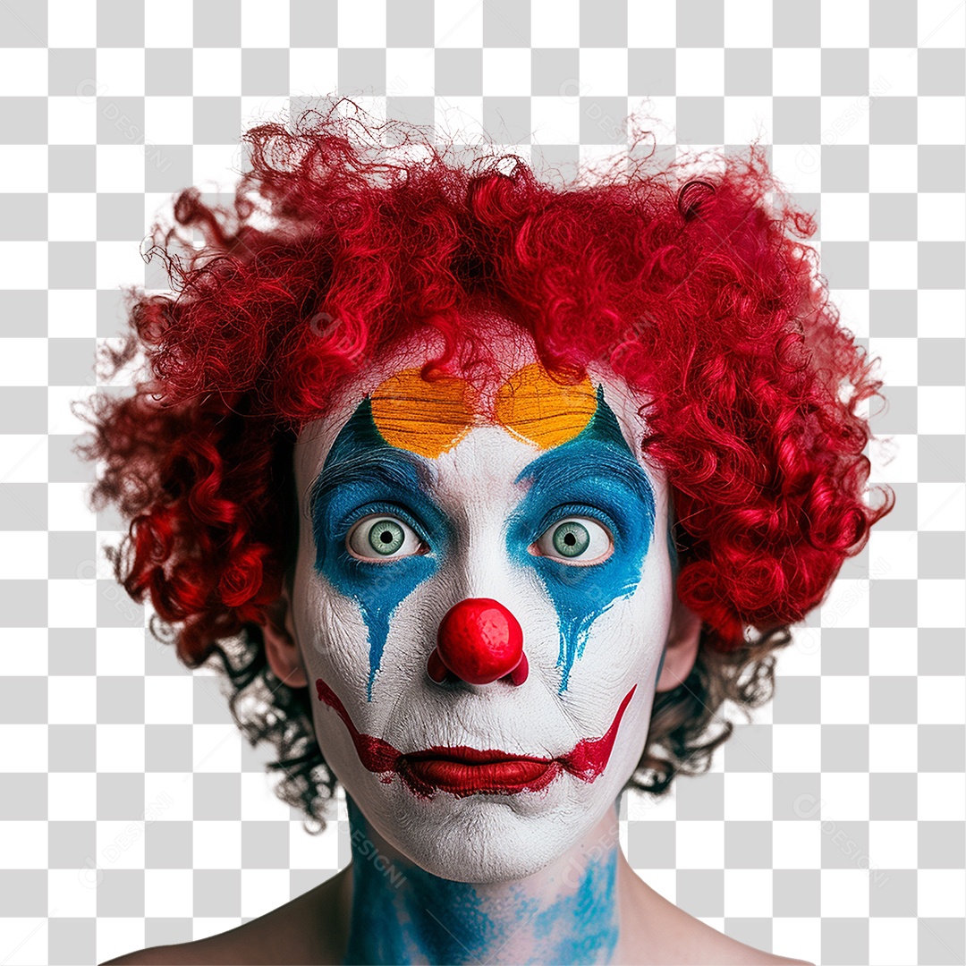 Rosto de Palhaço PNG Transparente