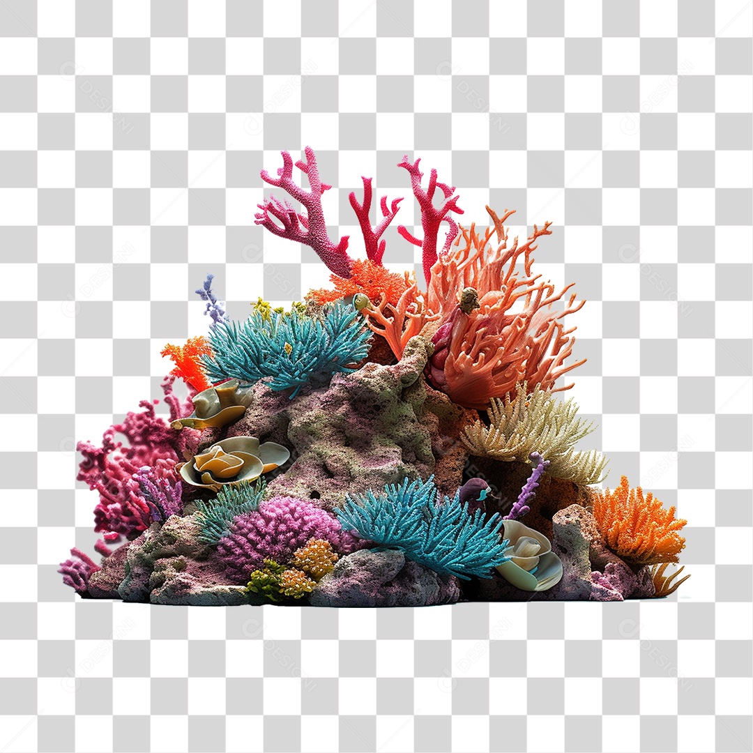 Recife de Coral PNG Transparente