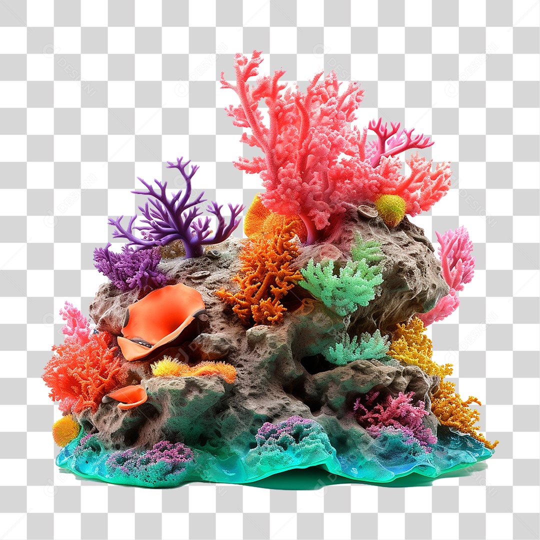 Recife de Coral PNG Transparente