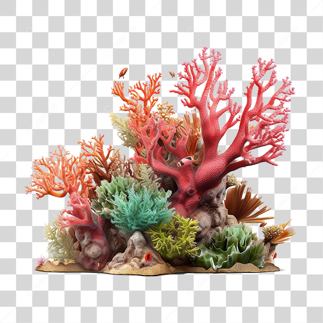 Recife de Coral PNG Transparente
