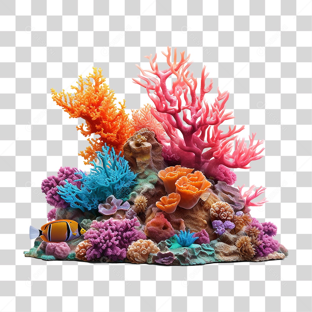 Recife de Coral PNG Transparente