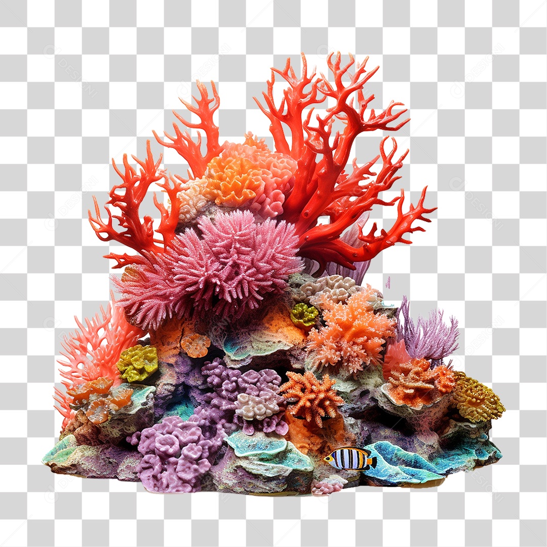 Recife de Coral PNG Transparente
