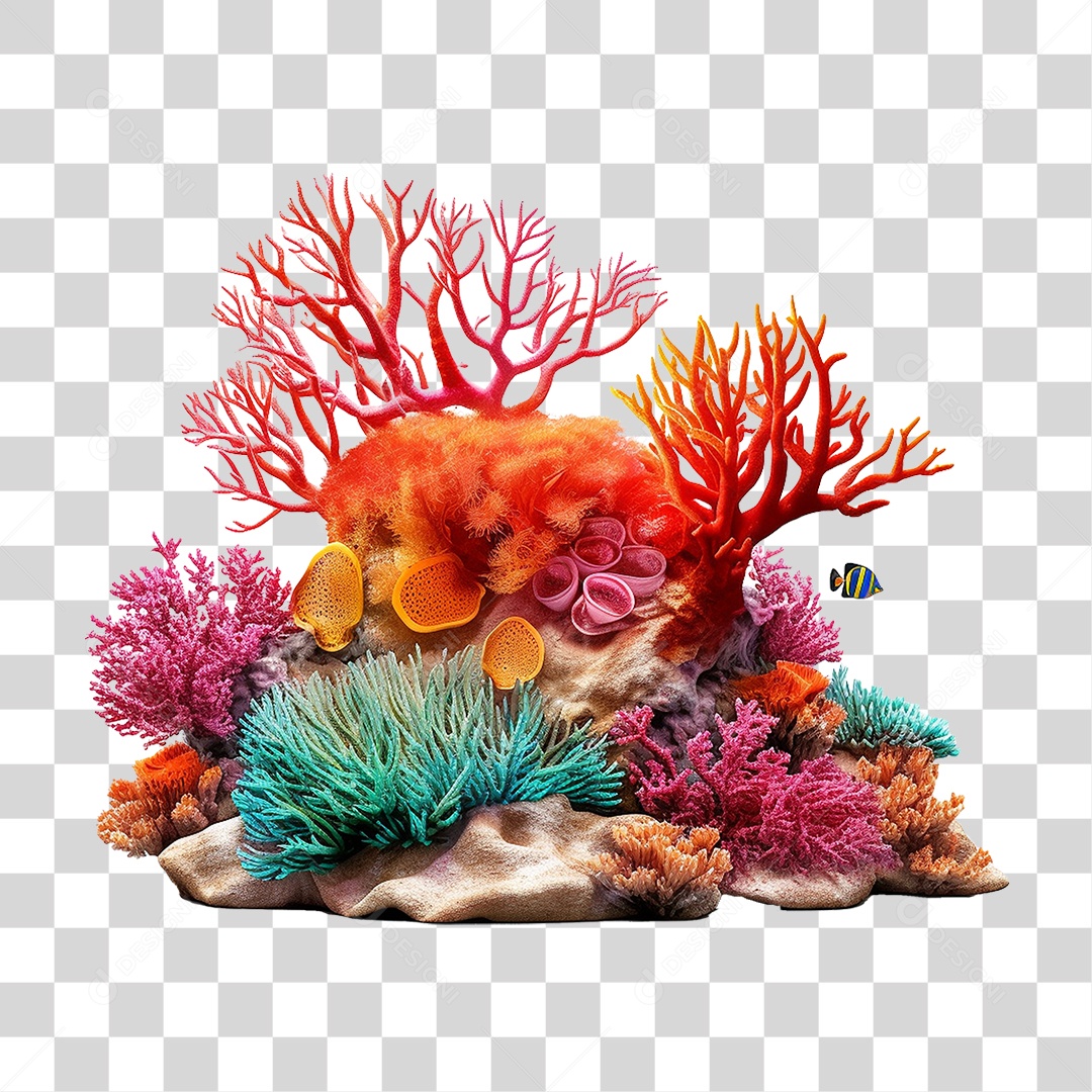 Recife de Coral PNG Transparente