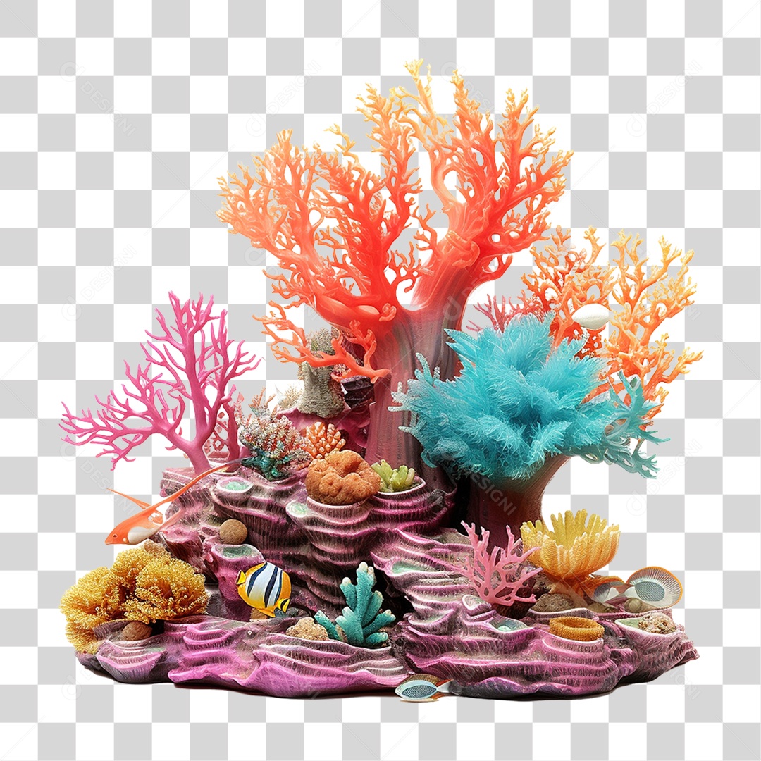 Recife de Coral PNG Transparente