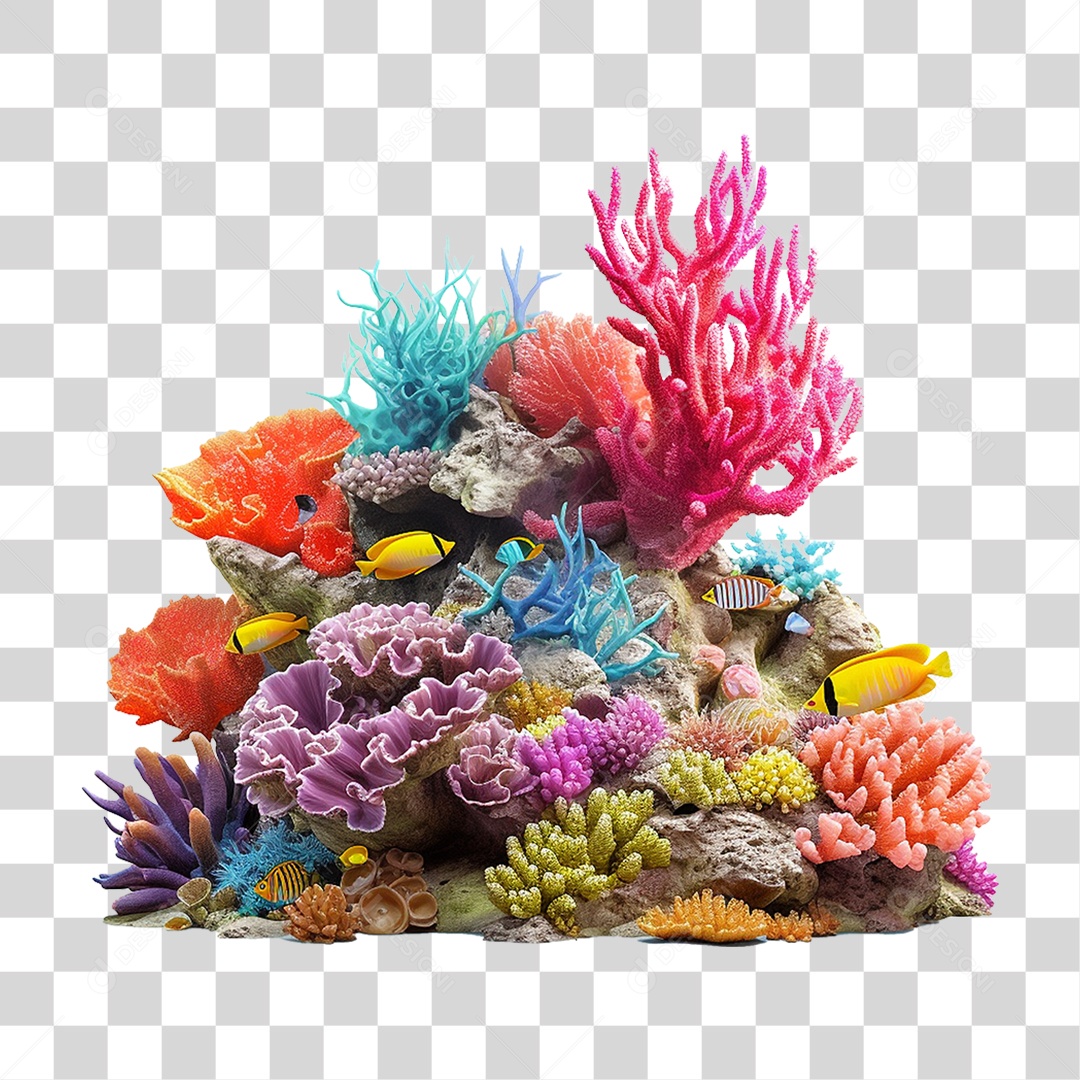Recife de Coral PNG Transparente