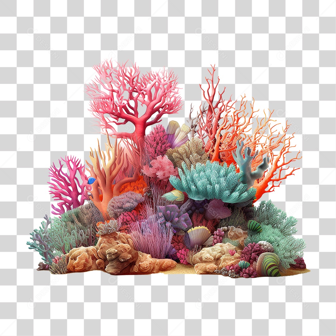 Recife de Coral PNG Transparente