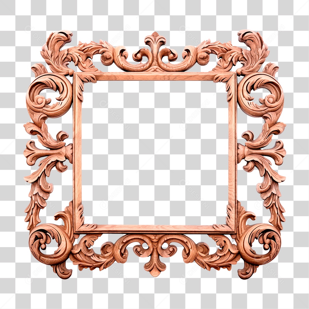 Moldura Dourada PNG Transparente