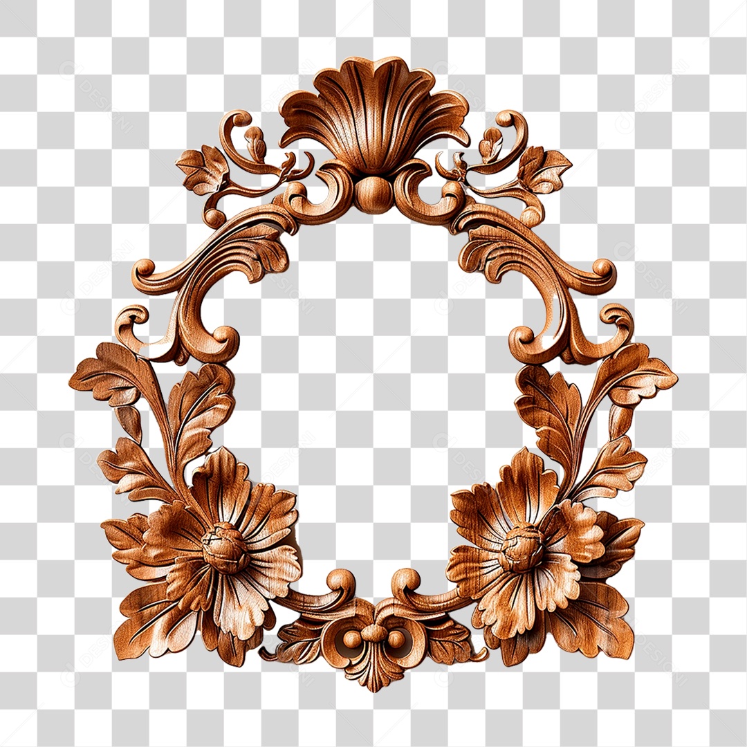 Moldura Dourada PNG Transparente